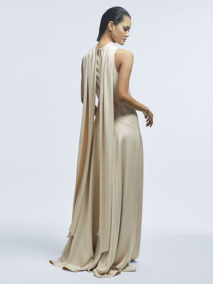 Minimalist Elegant Cape Dress