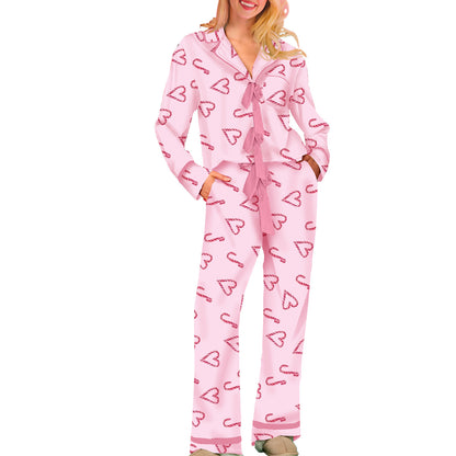 Festive Bow-Tie Pajama Set