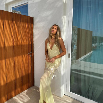 Sunlit Reverie Sequin Gown