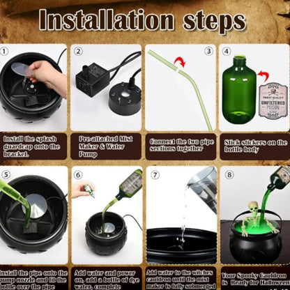 Wizard’s Cauldron Magic Halloween Decoration