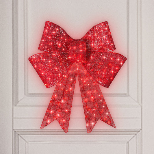 Holiday Glow Light-Up Christmas Bows