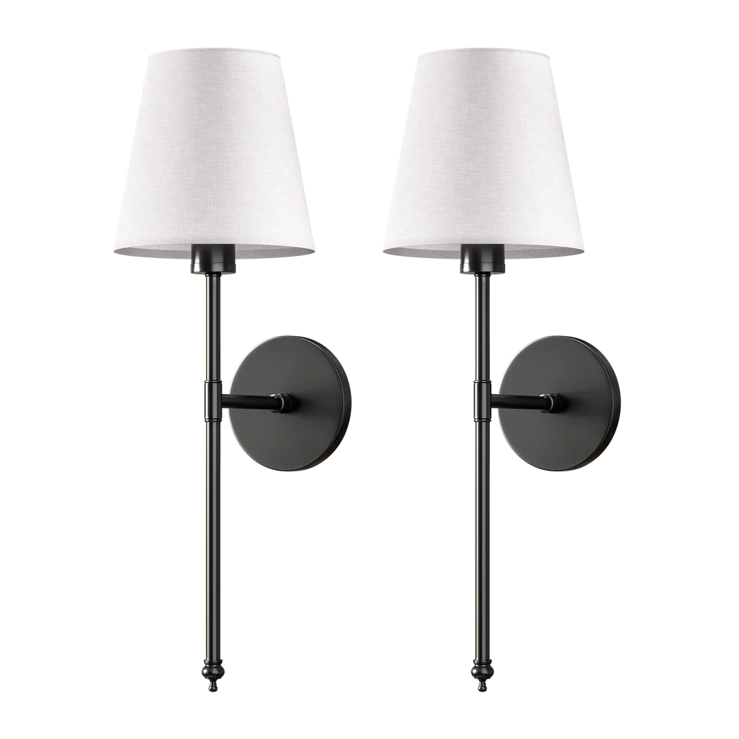 Lampe murale en cuivre avec couverture en tissu national