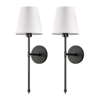 Lampe murale en cuivre avec couverture en tissu national