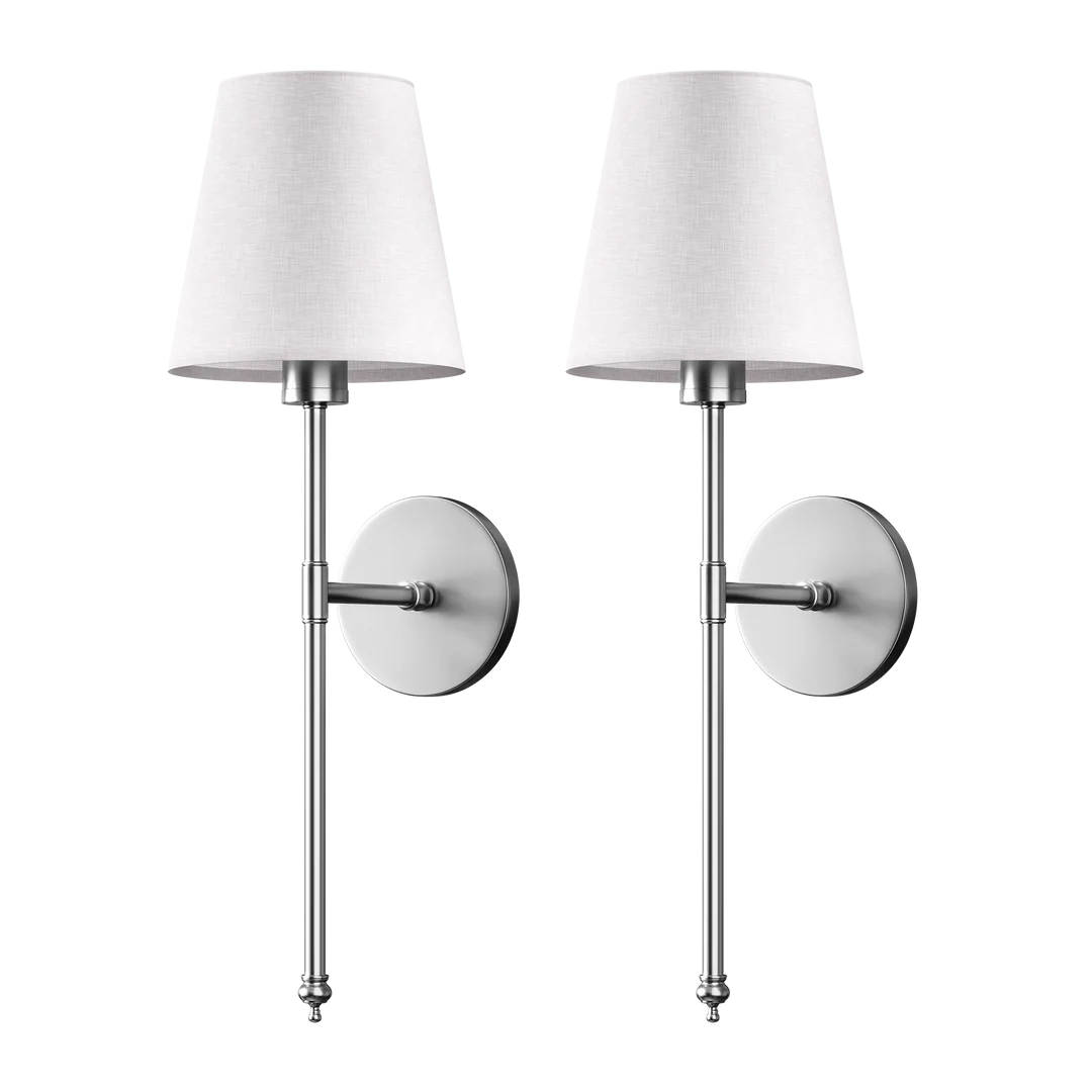 Lampe murale en cuivre avec couverture en tissu national