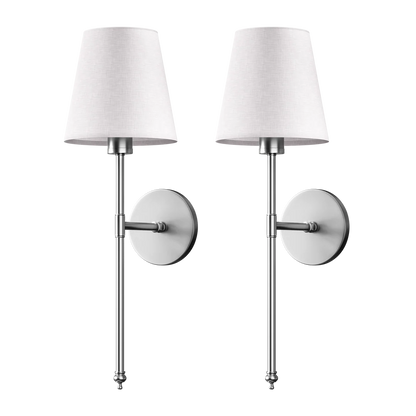 Lampe murale en cuivre avec couverture en tissu national