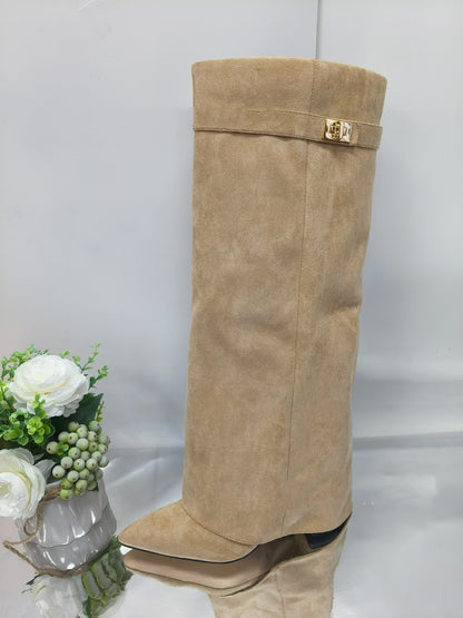 Runway Flair Wide Leg Boots