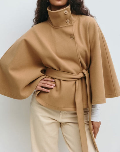 Étoile Luxe™ High-Neck Batwing Coat