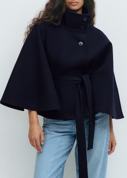 Étoile Luxe™ High-Neck Batwing Coat