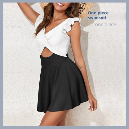 Sweet Radiance Cutout One Piece Swimsuit Dress