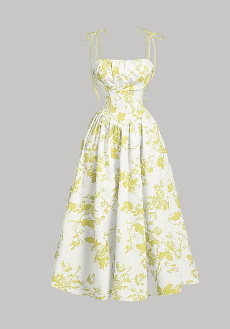 Vintage Muse™ Floral Midi Dress