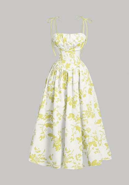 Vintage Muse™ Floral Midi Dress