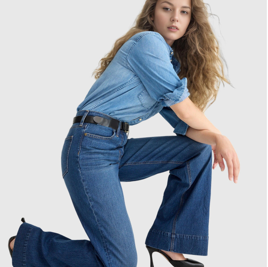 CurveEase™ Wide-Leg Denim