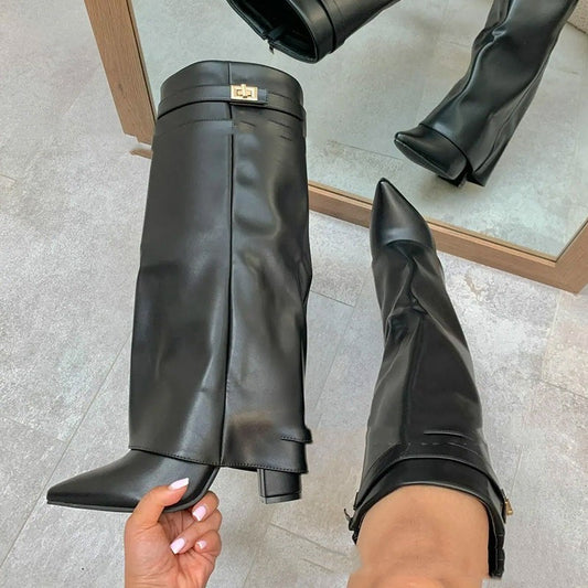 Runway Flair Wide Leg Boots