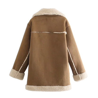 CozyLuxe™ Shearling Suede Coat