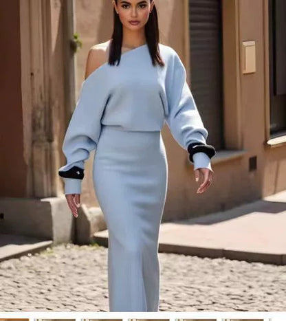 Luxe Allure Off-Shoulder Maxi Dress