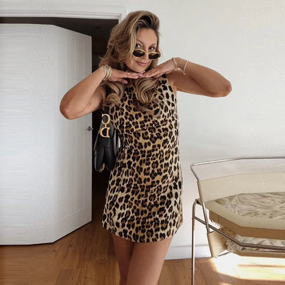 Wild Muse Leopard Mini Dress