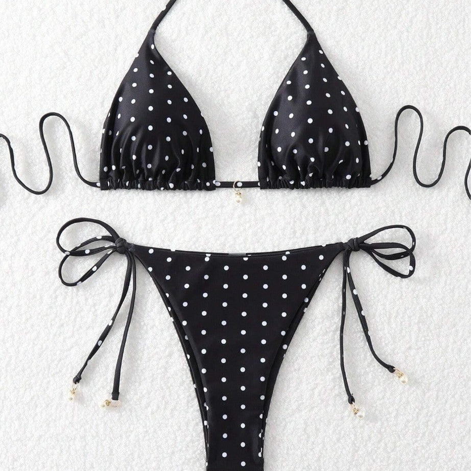 Cherry Dot™ Drawstring Bikini