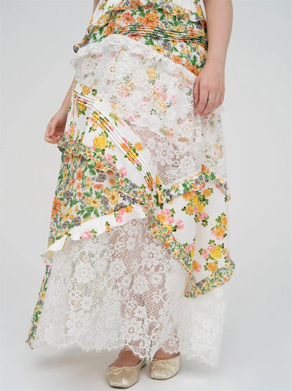 Garden Whimsy Patchwork Maxi
