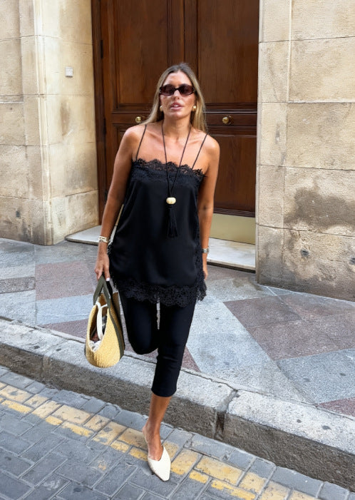 Lace Whisper™ Satin Cami Top