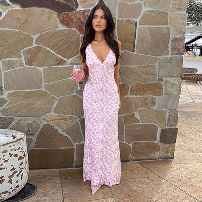 Rosé Whisper Maxi Dress