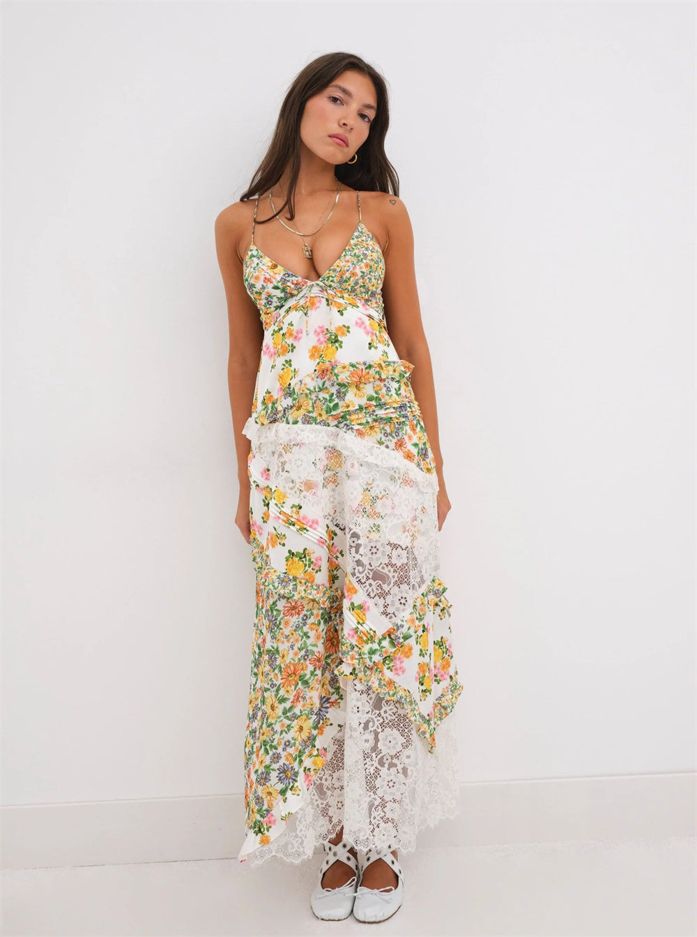 Garden Whimsy Patchwork Maxi