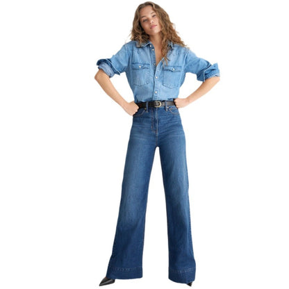 CurveEase™ Wide-Leg Denim
