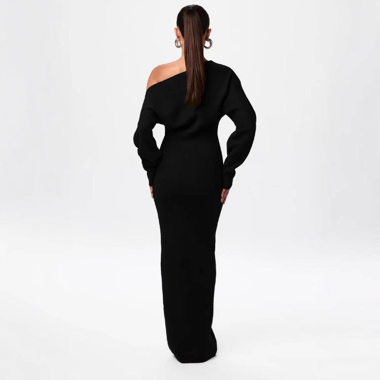 Luxe Allure Off-Shoulder Maxi Dress