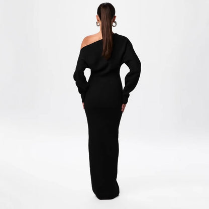 Luxe Allure Off-Shoulder Maxi Dress