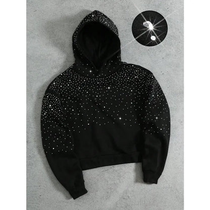 Sweat à capuche en strass Midnight Spark