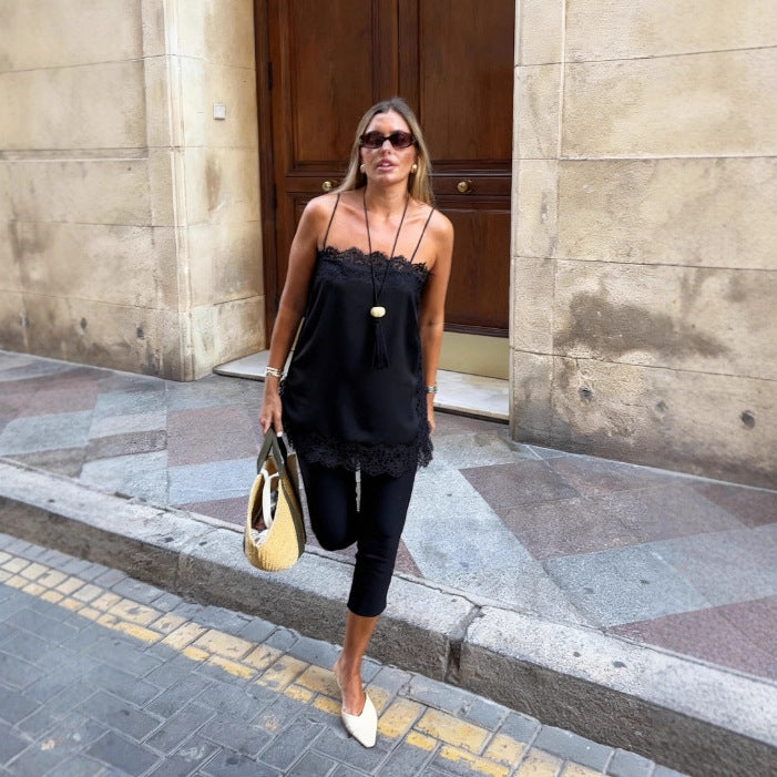 Lace Whisper™ Satin Cami Top