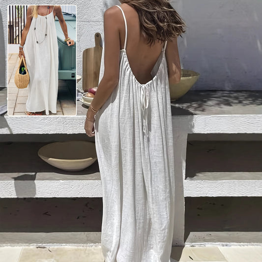 Soléa Backless Flow Maxi Dress