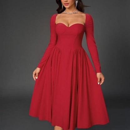 Heavenly Grace Pleated Midi Dress