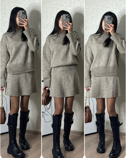 CozyContour™ Knit Skirt Set