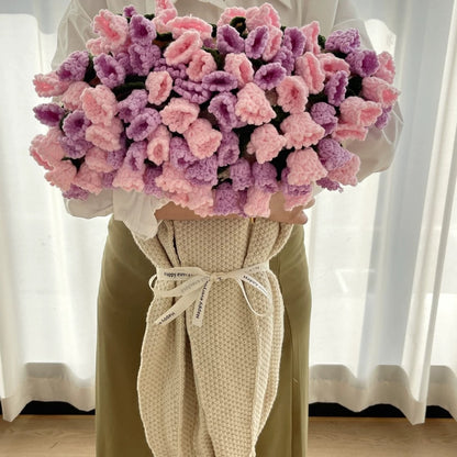 Roselynn™ Couverture en bouquet de roses fait main