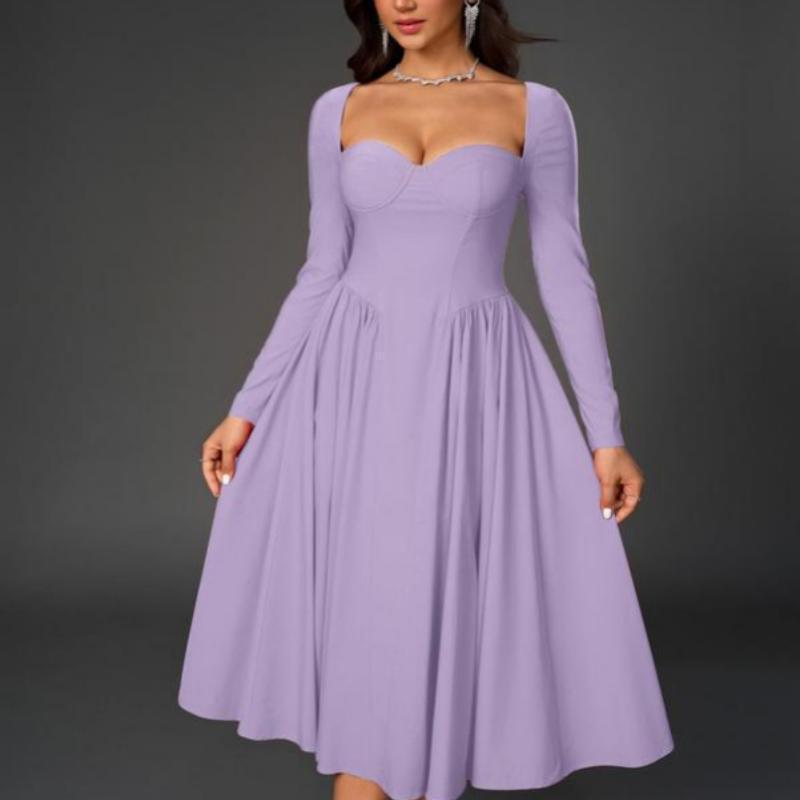 Heavenly Grace Pleated Midi Dress