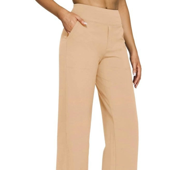 FlexWork™ High Waist Knit Trousers