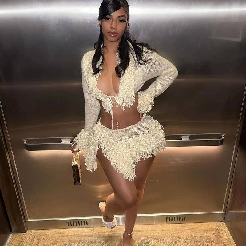 Frost Fringe Lounge Set