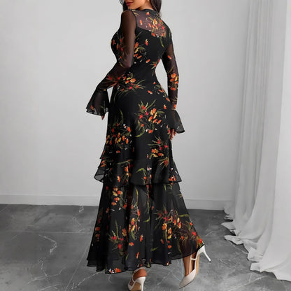 Midnight Bloom Maxi Dress