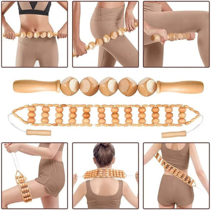 SculptWood™ Ensemble de massage lymphatique et anti-cellulite de 6 pièces