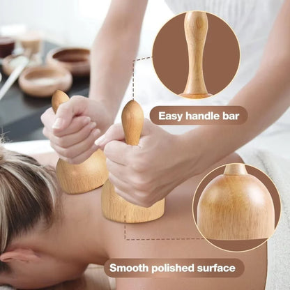 SculptWood™ Ensemble de massage lymphatique et anti-cellulite de 6 pièces